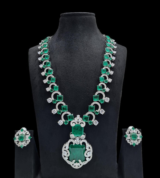 American diamond long set