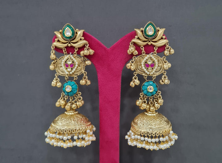 Kundan Jhumka earring (3)