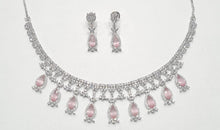 Load image into Gallery viewer, American diamond necklace set (1)