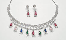 Load image into Gallery viewer, American diamond necklace set (1)