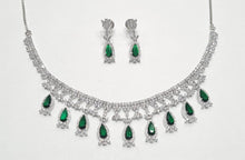 Load image into Gallery viewer, American diamond necklace set (1)