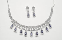 Load image into Gallery viewer, American diamond necklace set (1)