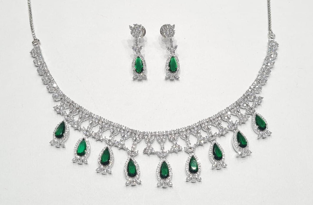 American diamond necklace set (1)