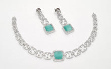 Load image into Gallery viewer, American diamond necklace set (3).