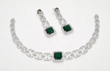 Load image into Gallery viewer, American diamond necklace set (3).