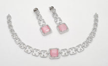 Load image into Gallery viewer, American diamond necklace set (3).