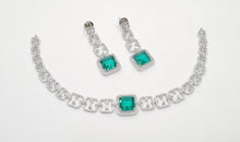 Load image into Gallery viewer, American diamond necklace set (3).