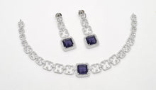 Load image into Gallery viewer, American diamond necklace set (3).