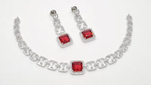 Load image into Gallery viewer, American diamond necklace set (3).