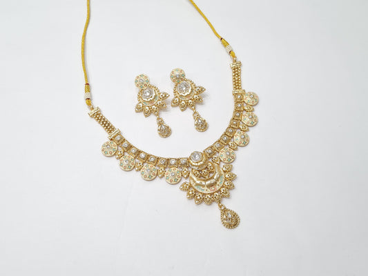 Rajwadi polish necklace set (2)