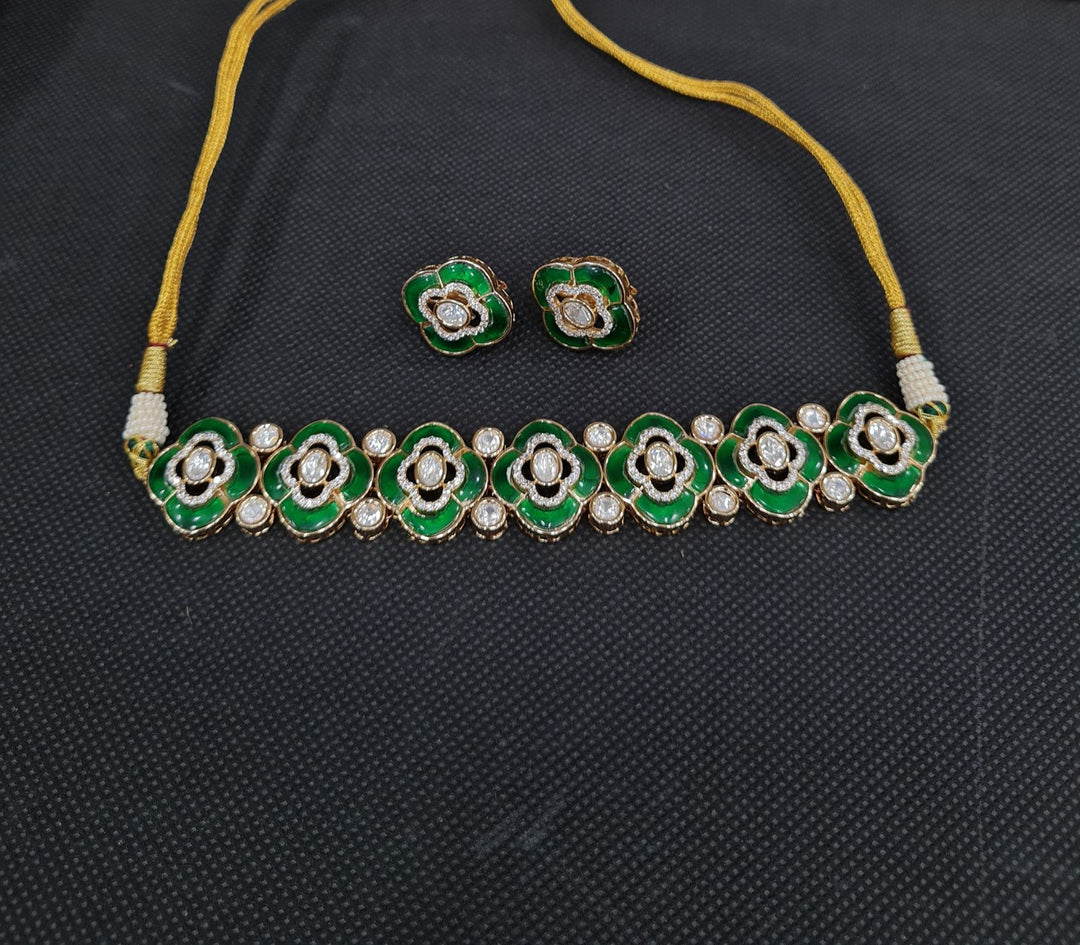 Kundan MOP choker set (1)