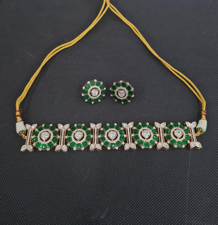 Kundan MOP choker set (2)