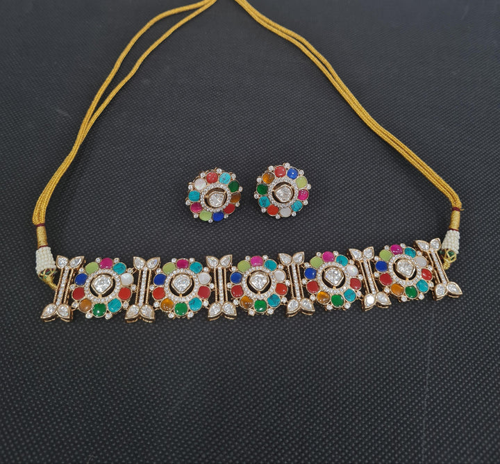 Kundan MOP choker set (2)