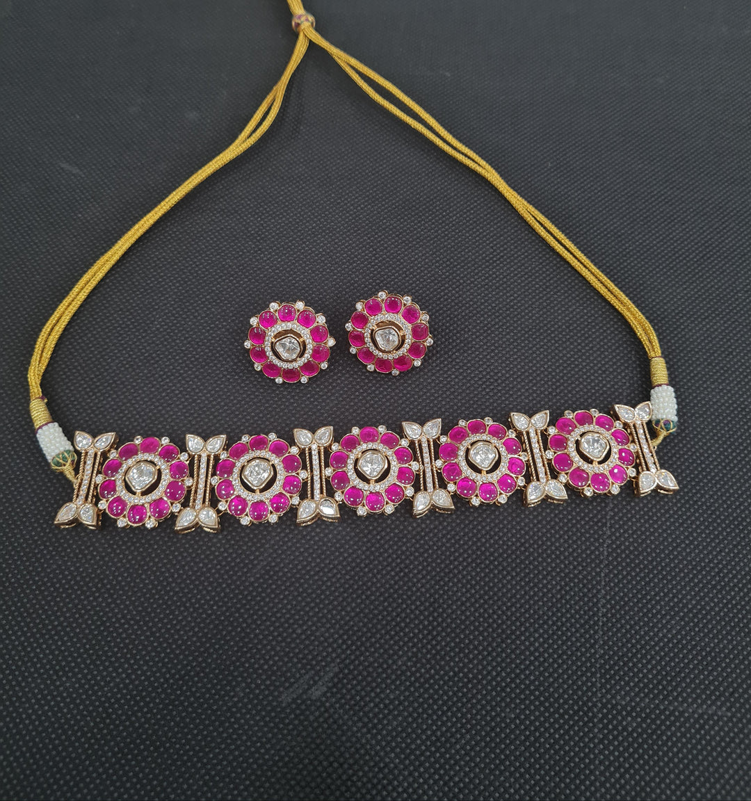 Kundan MOP choker set (2)