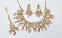 Load image into Gallery viewer, Brass Kundan Necklace Set (3)