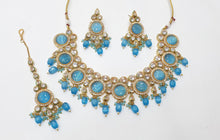 Load image into Gallery viewer, Brass Kundan Necklace Set (3)