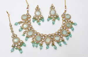 Brass Kundan Necklace Set (3)