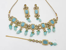 Load image into Gallery viewer, Brass Kundan Necklace set (5)