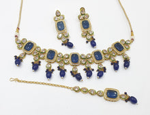 Load image into Gallery viewer, Brass Kundan Necklace set (5)