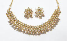 Load image into Gallery viewer, Brass Kundan Necklace Set (8)