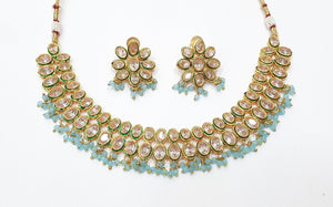 Brass Kundan Necklace Set (8)