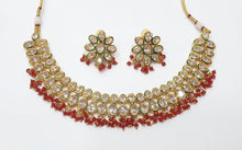 Load image into Gallery viewer, Brass Kundan Necklace Set (8)