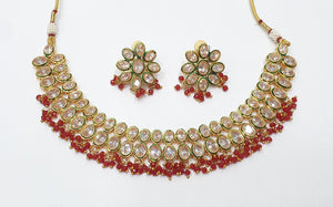 Brass Kundan Necklace Set (8)