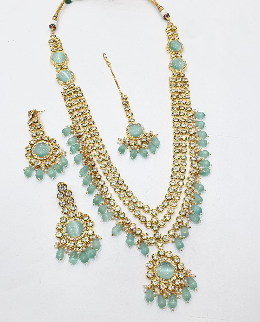 Brass Kundan Long Set (7)