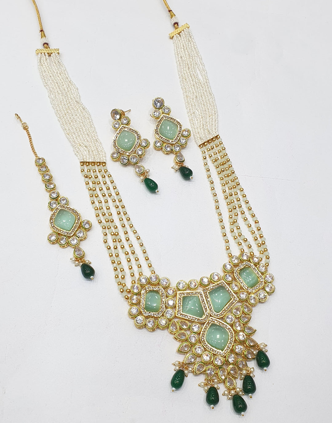 Brass Kundan Long Set (11)