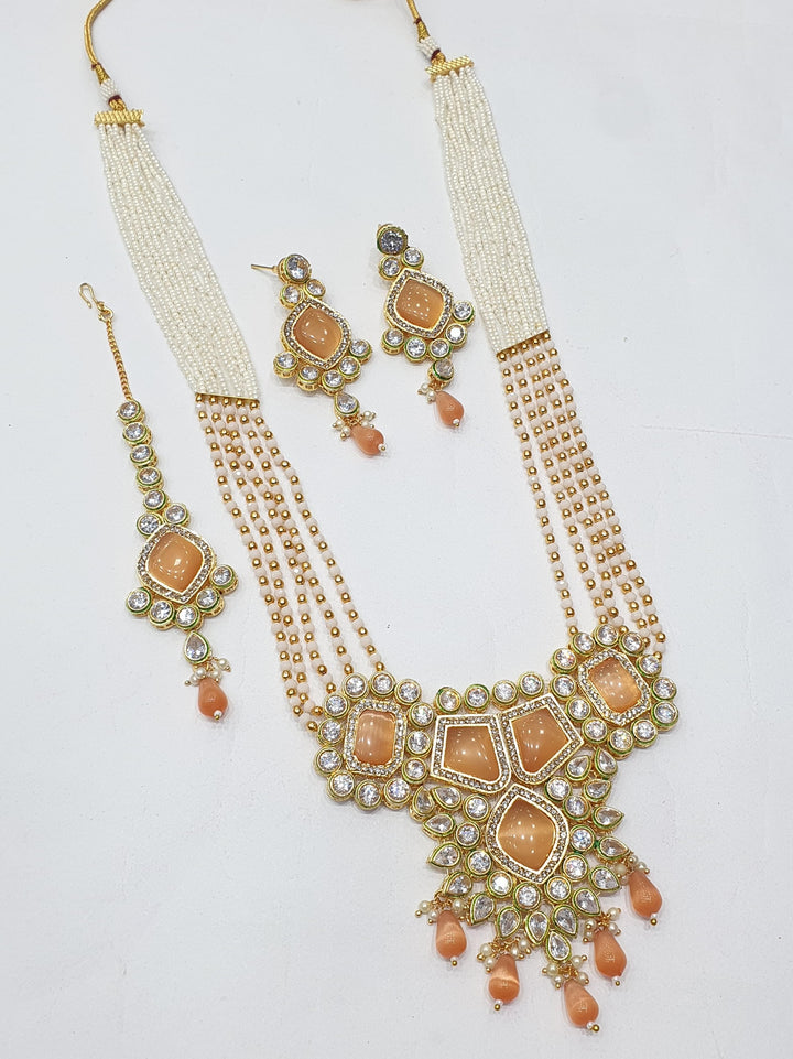 Brass Kundan Long Set (11)