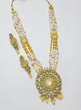 Load image into Gallery viewer, Brass Kundan Long Necklace Set (10)