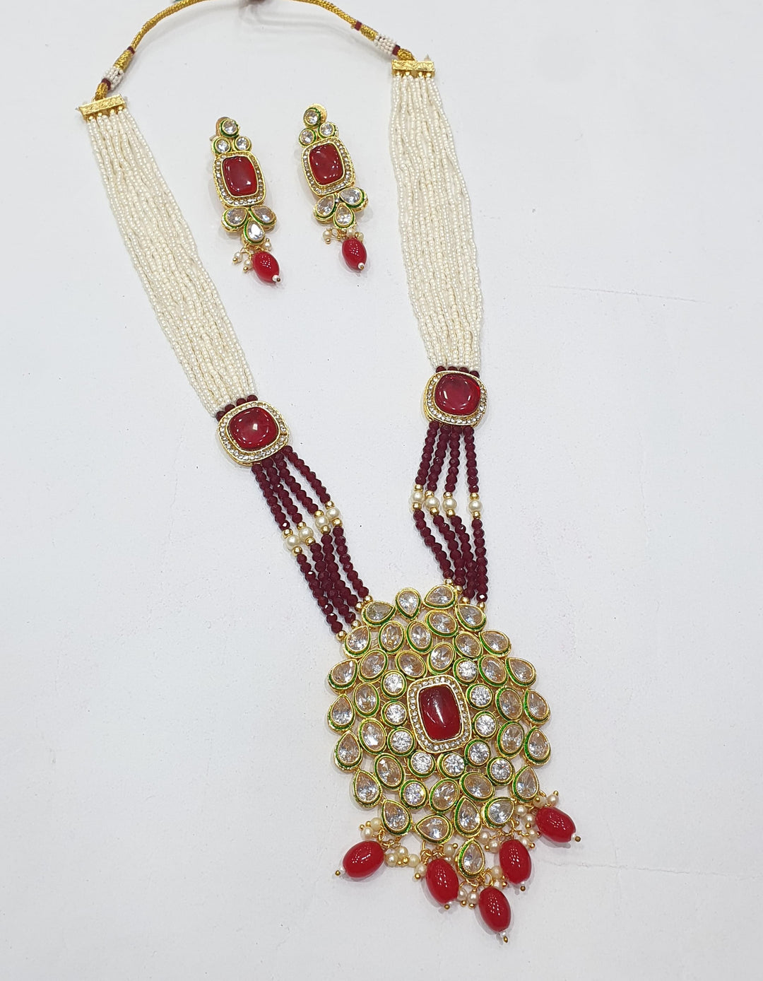 Brass Kundan Long Set (6)