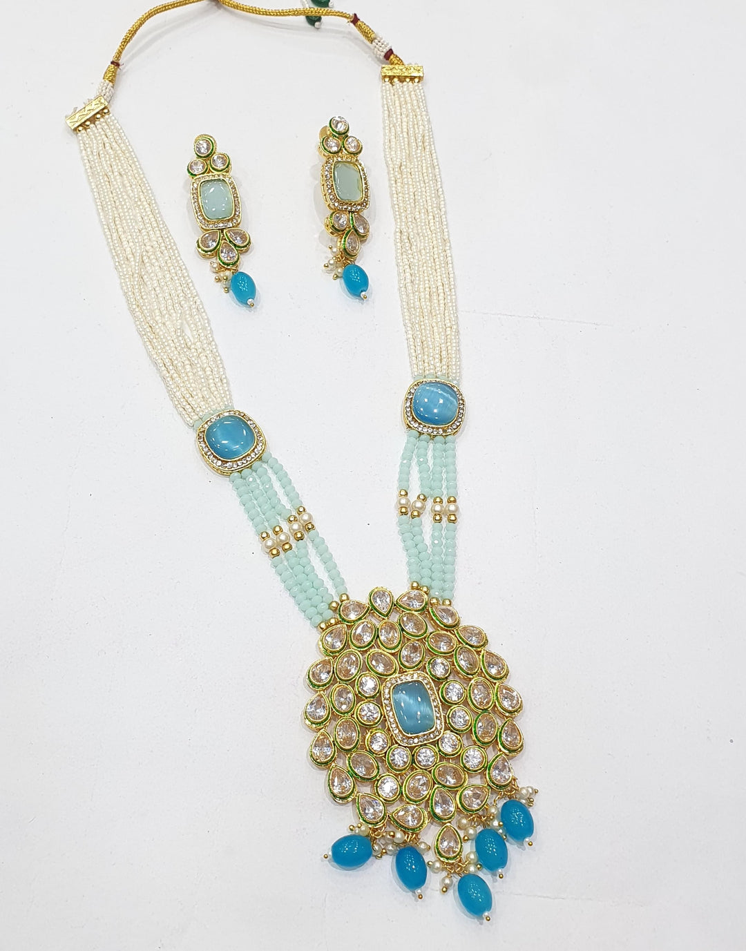 Brass Kundan Long Set (6)