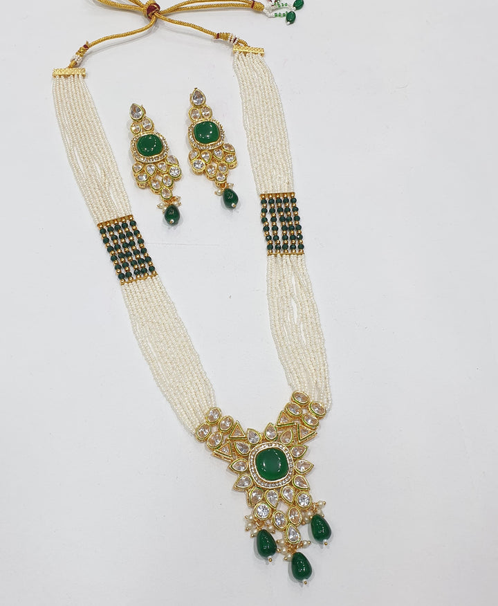 Brass Kundan Long Set (4)