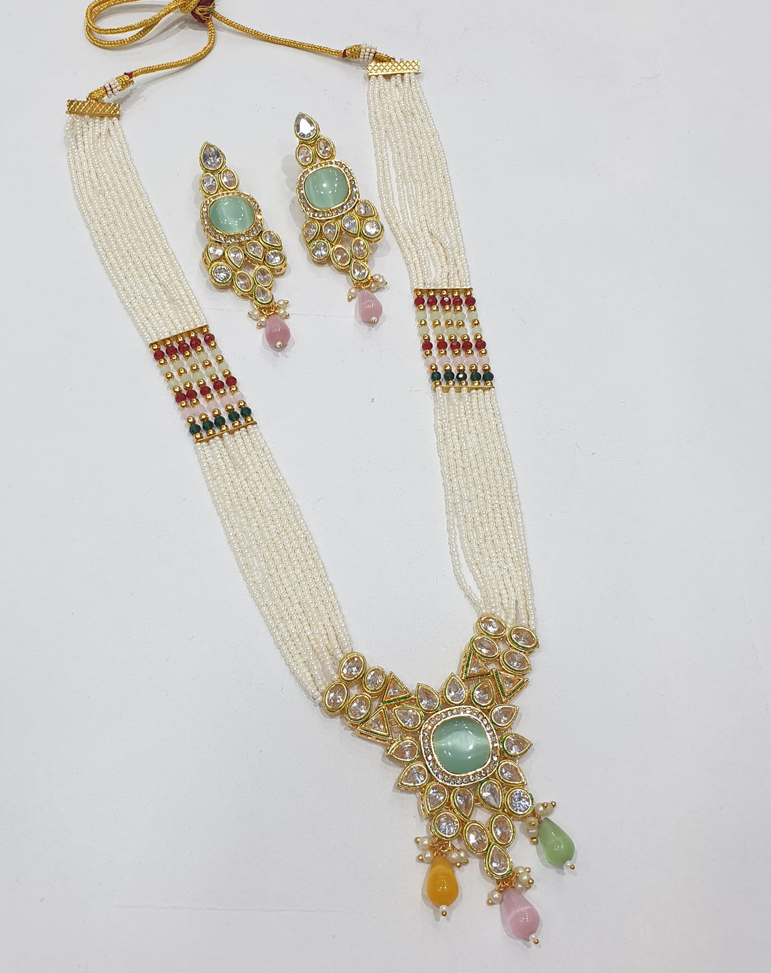 Brass Kundan Long Set (4)