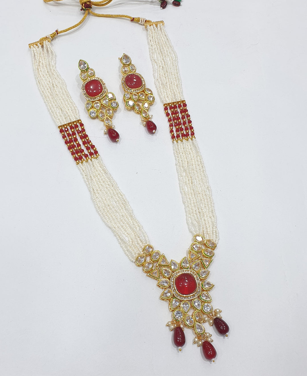 Brass Kundan Long Set (4)