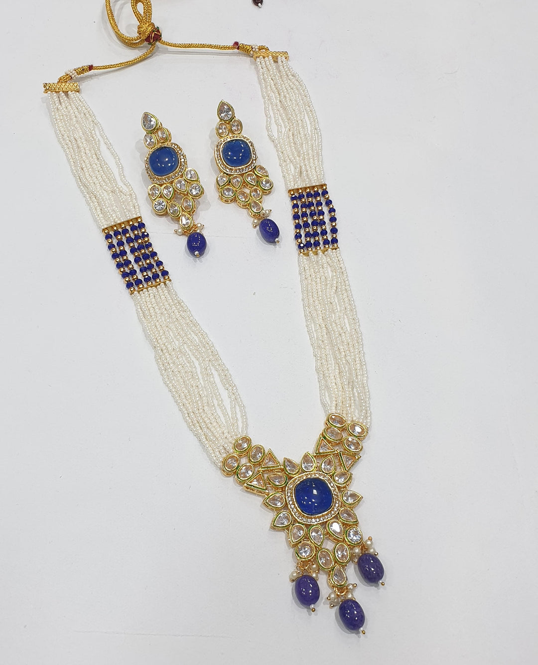 Brass Kundan Long Set (4)