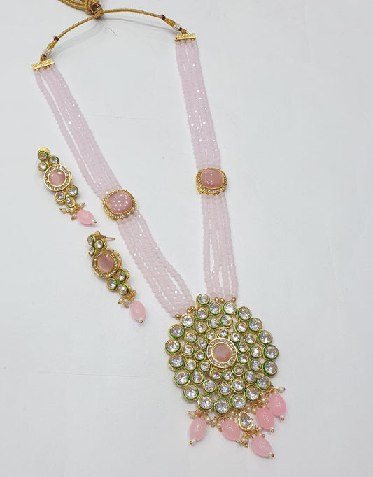 Brass Kundan Long Set (3)