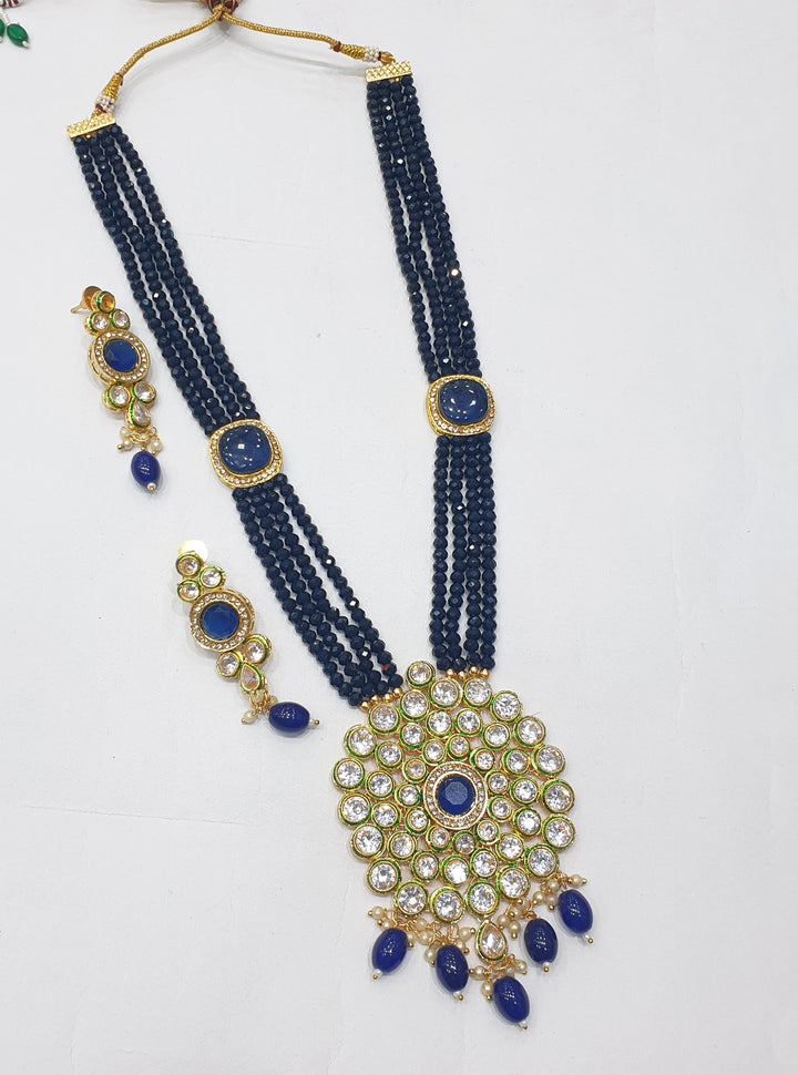 Brass Kundan Long Set (3)