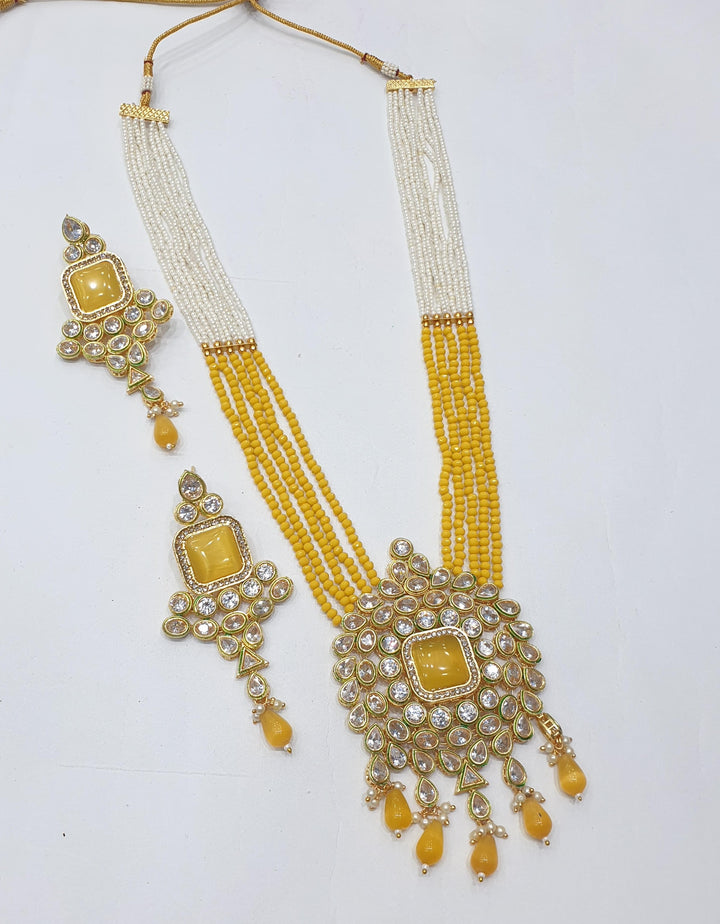 Brass Kundan Long Set (2)