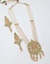 Load image into Gallery viewer, Brass Kundan Long Necklace (2)