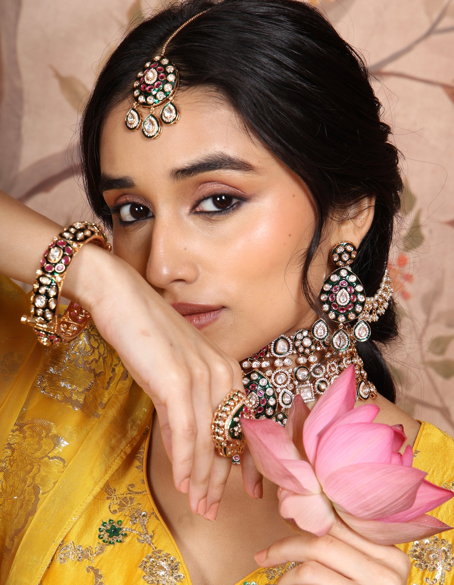 Kundan Bangles 07980