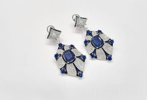 Cz Enamel Earrings 08544