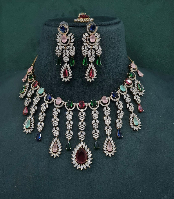 Cz Necklace 09327