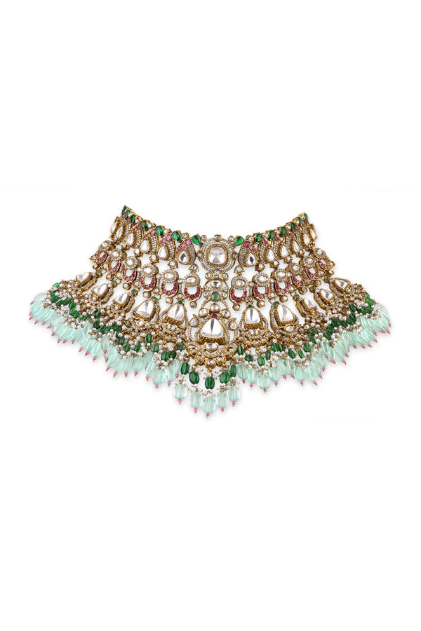 Polki Kundan Bride Set 09600