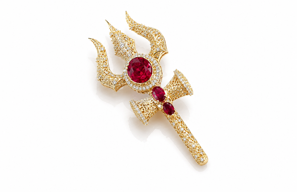 Shiv Trishul Brooch 11615