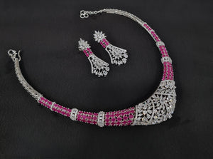 Cz Collar Necklace 09484
