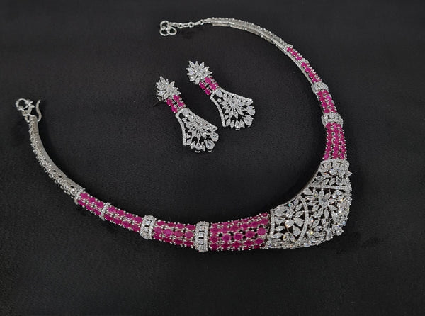 Cz Collar Necklace 09484