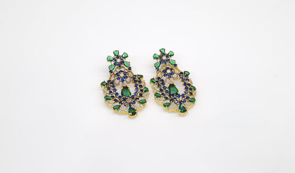 Ansa Earrings 11401 - KRISHNA'S SWETA JEWELLERY