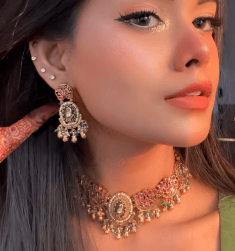 Anshika Necklace 05951 - KRISHNA'S SWETA JEWELLERY